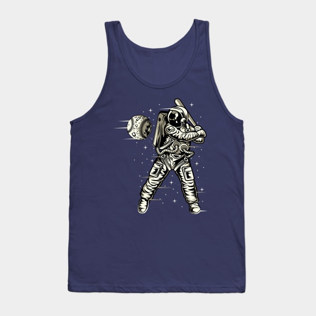 Space Baseball Tank Top by lionkingdesign